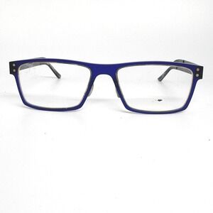 Prodesign‎ Denmark 6511 c.9021 Blue Silver Eyeglass Frames 54-17-140 21559
